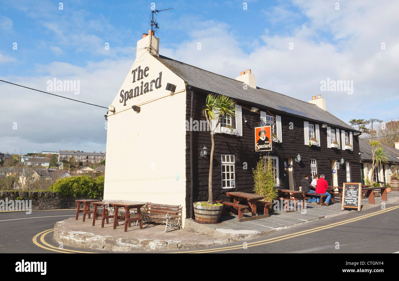 Kinsale, West Cork, Ireland. The Spaniard restaurant and bar. Stock Photo