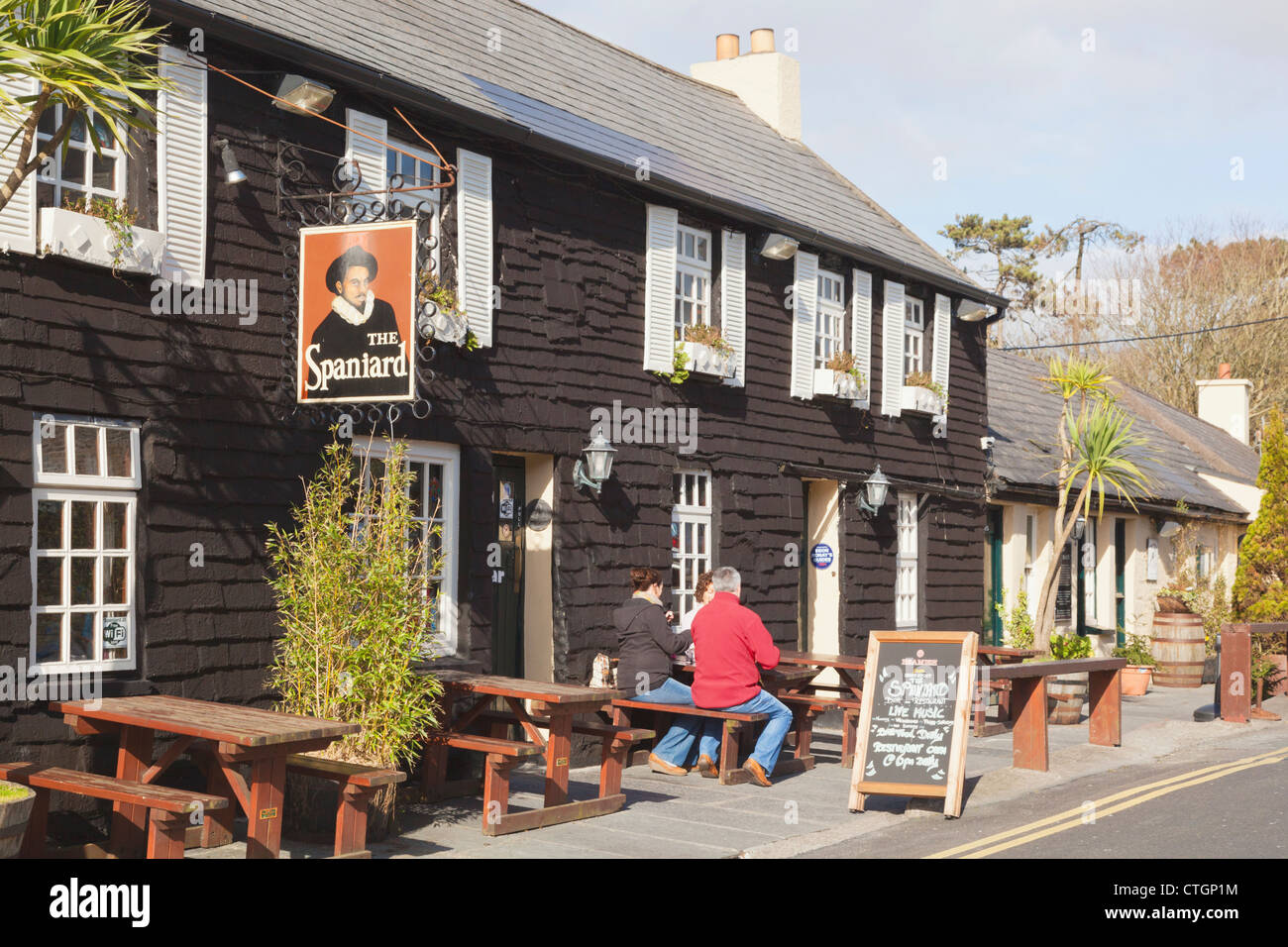 Kinsale, West Cork, Ireland. The Spaniard restaurant and bar Stock