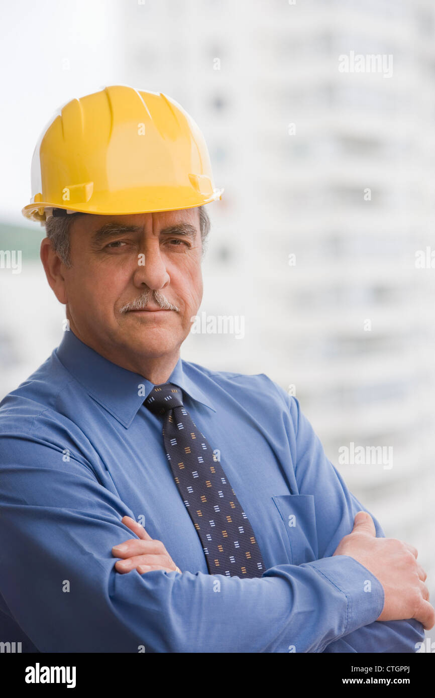 Engineer wearing hard hat on hi-res stock photography and images - Alamy
