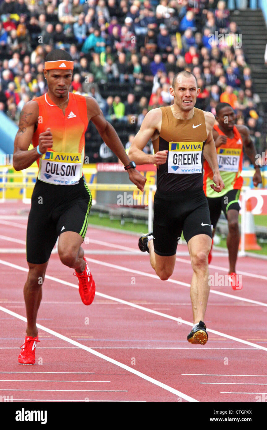 Javier CULSON (Puerto Rico) and David (Dai) Greene in the mens 400 ...