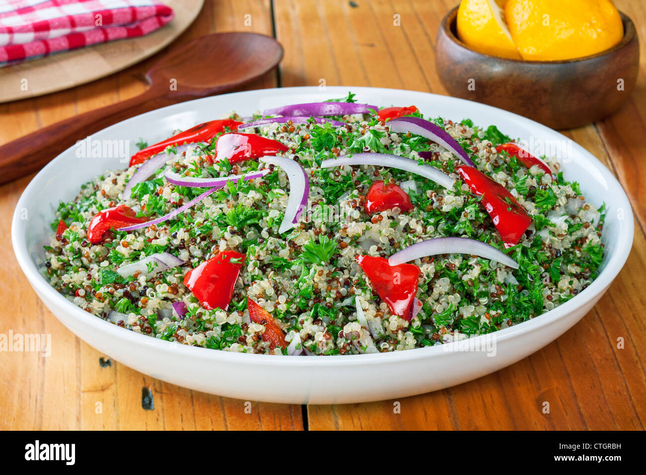 Quinoa and Amaranth salad Stock Photo