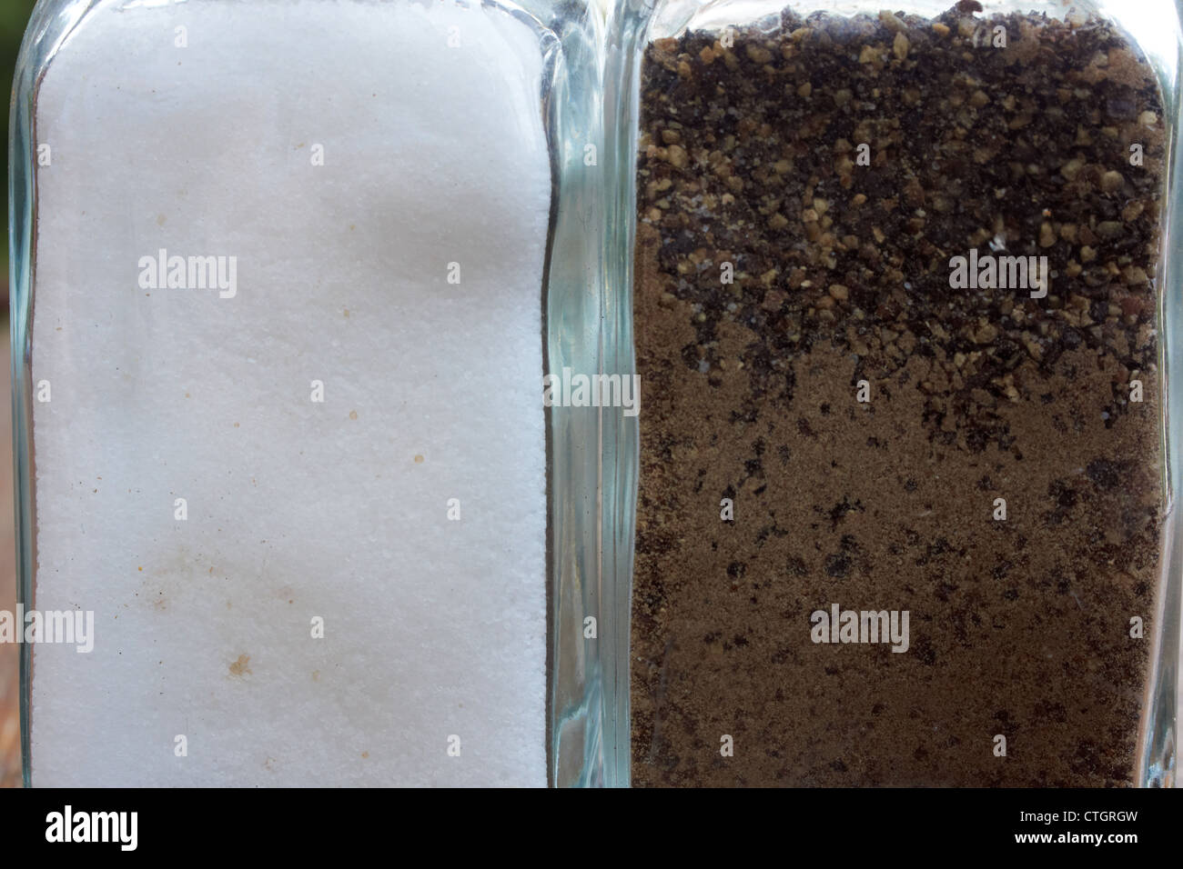 Salt and Pepper macro image Stock Photo