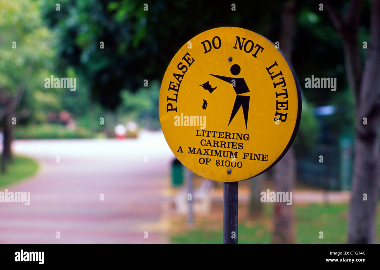 No Littering Sign Fine