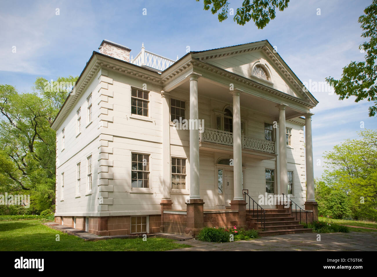 Morris-Jumel Mansion, oldest house in the borough of Manhattan, served as headquarters to George Washington Stock Photo