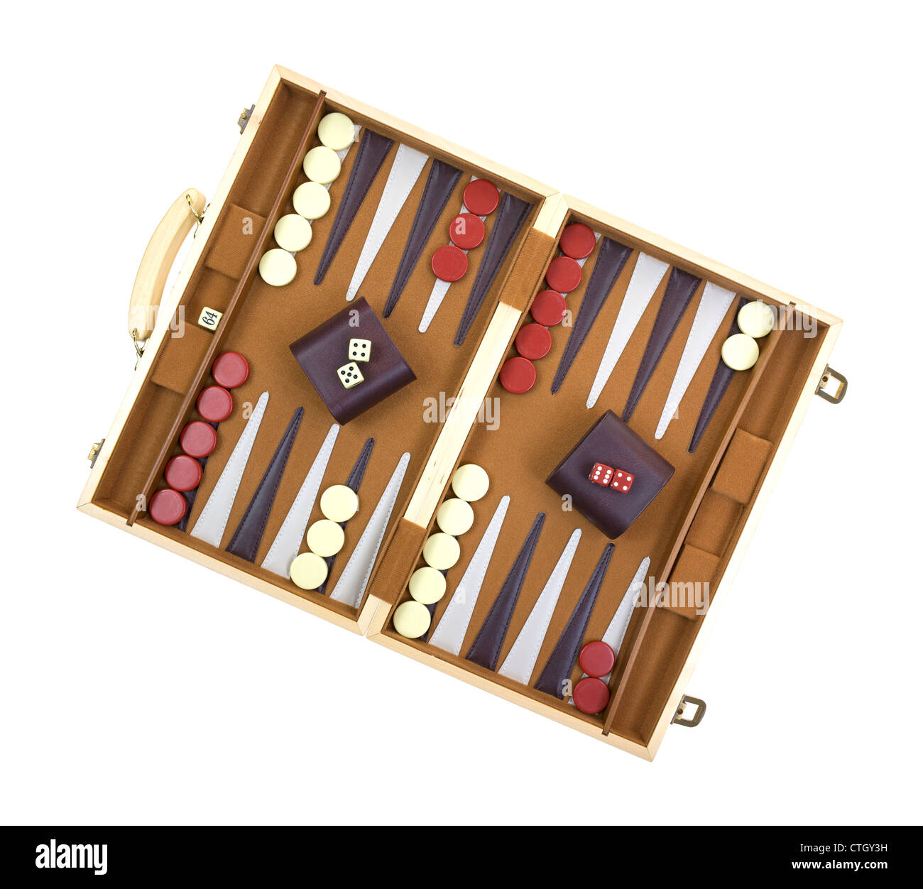 Backgammon game Stock Photo