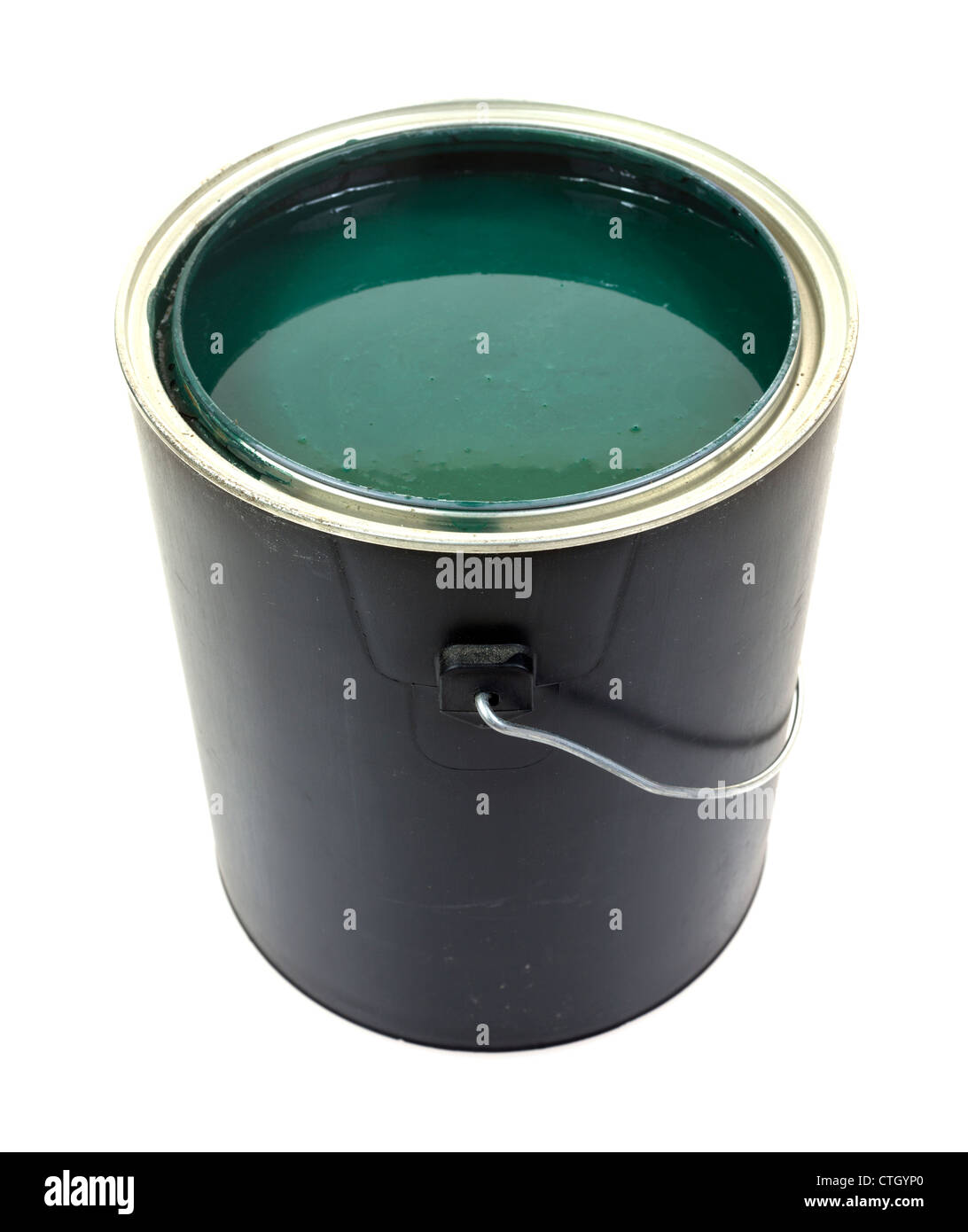 Green paint in gallon can Cut Out Stock Images & Pictures Alamy