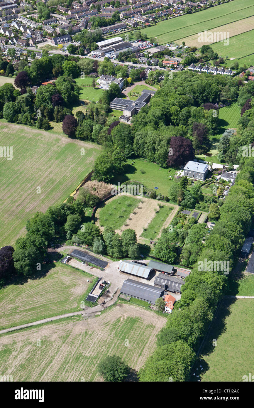 The Netherlands, 's-Graveland, Aerial. Rural estate Spanderswoud. Aerial. Stock Photo