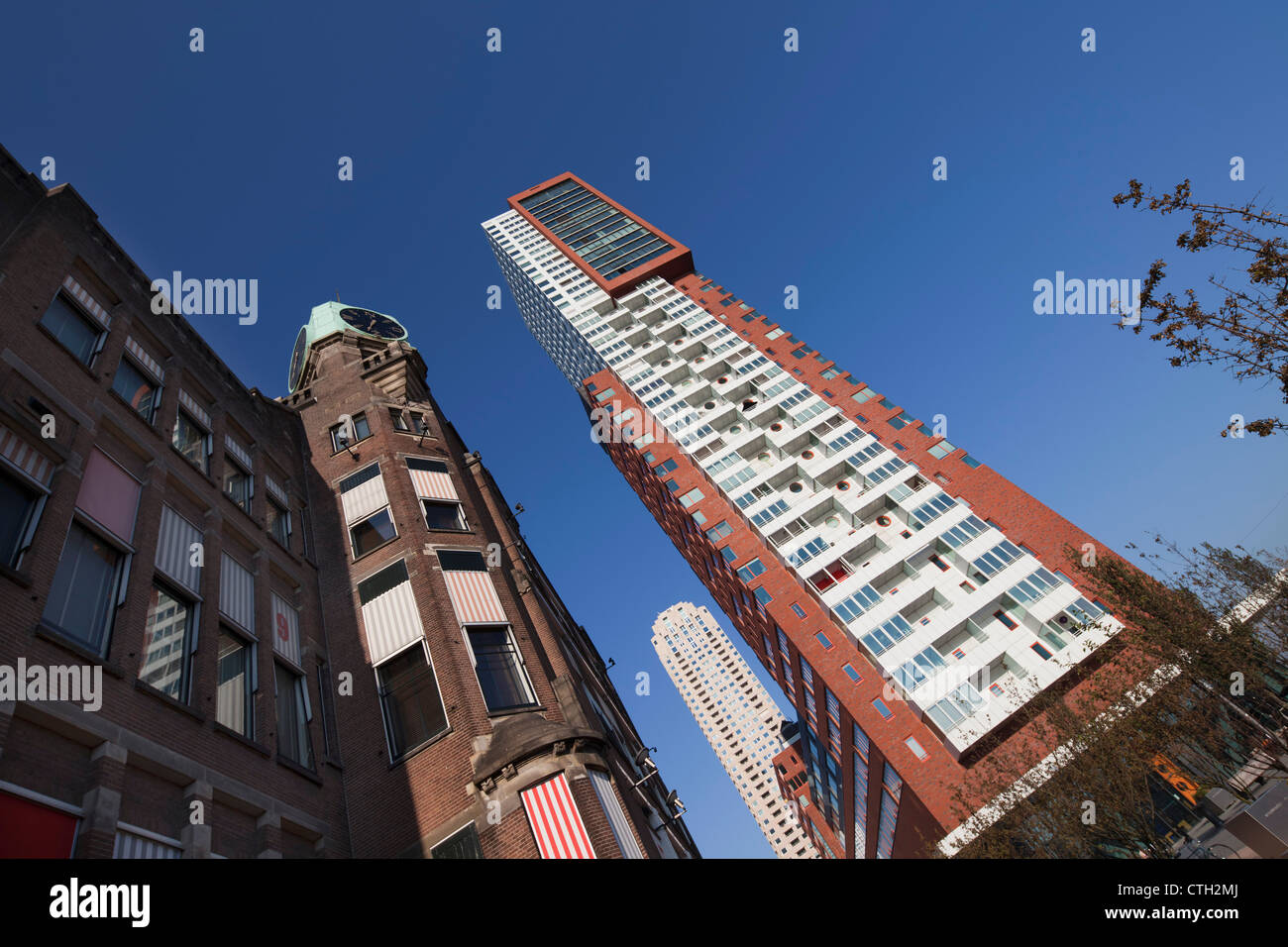 The former headquarters of Holland America Line, left, now continues as Hotel New York. Stock Photo