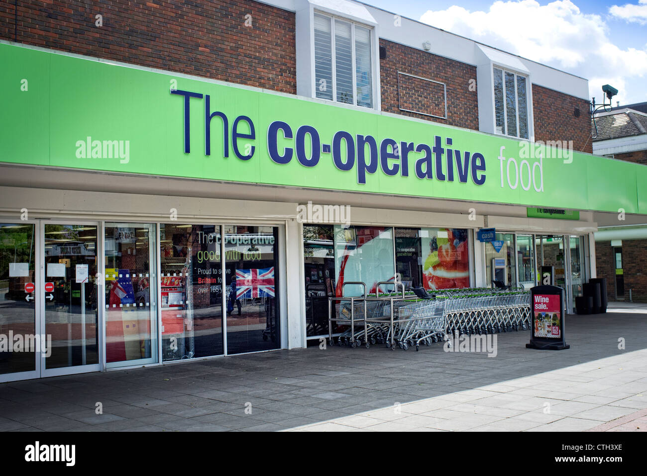 The co-operative supermarket Stock Photo