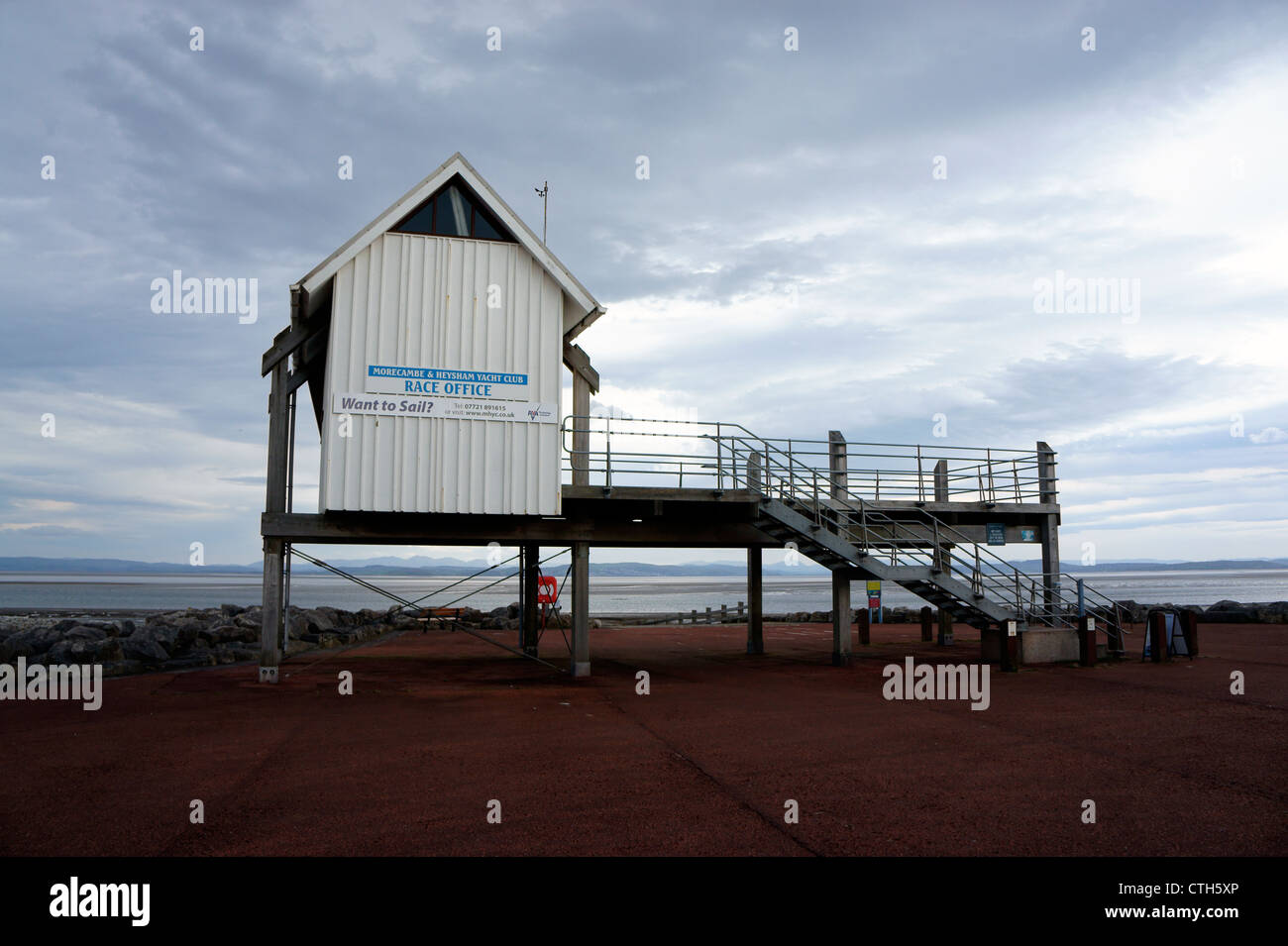Morecambe & Heysham Yacht Club 'Race Office' on Morecambe Seafront