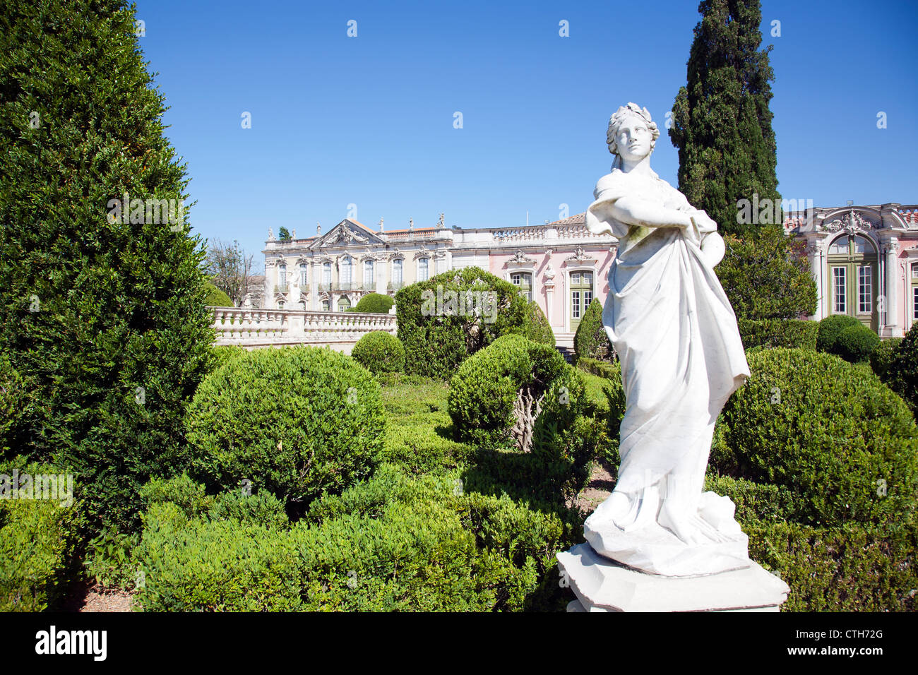 Queluz National Palace in Sintra - Portugal Stock Photo