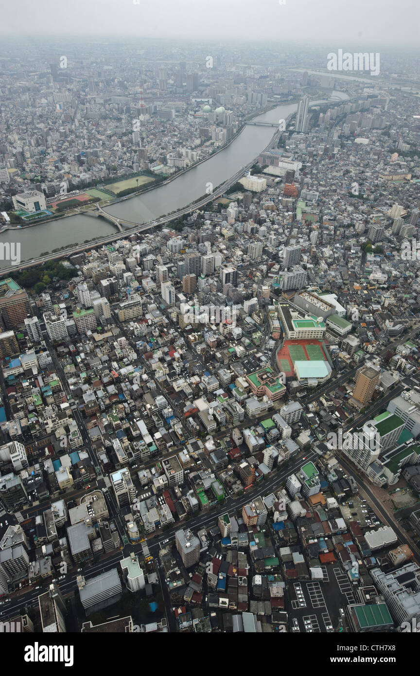 View from the Tokyo Sky Tree, Tokyo, Japan Stock Photo