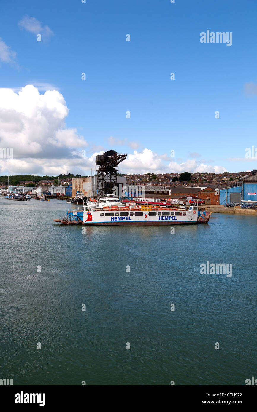 East Cowes Isle of Wight, "Floating Bridge, Crane, East Cowes Isle of