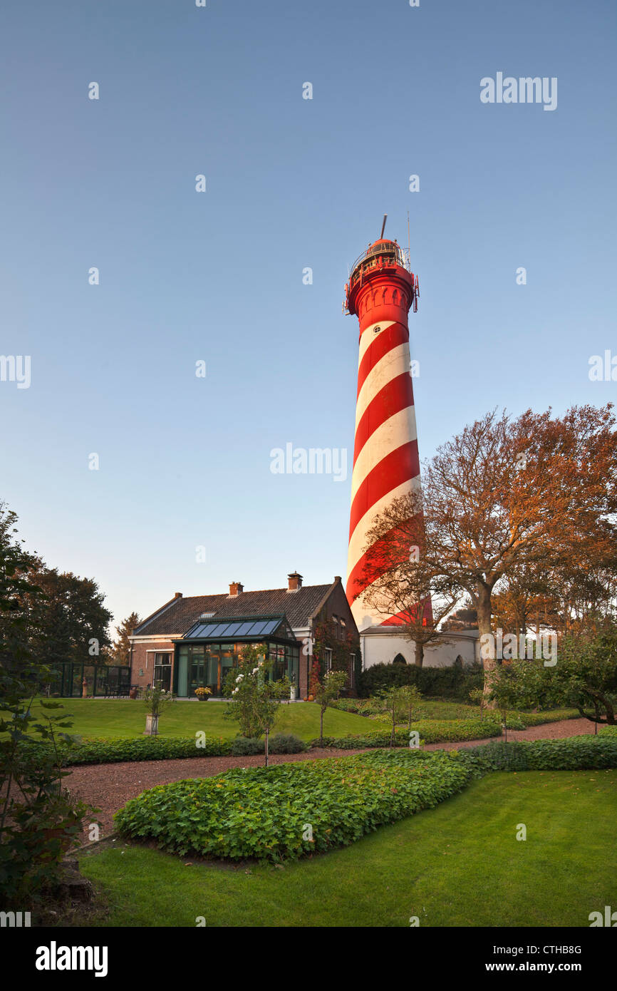 The Netherlands, Burgh Haamstede, Lighthouse. Stock Photo