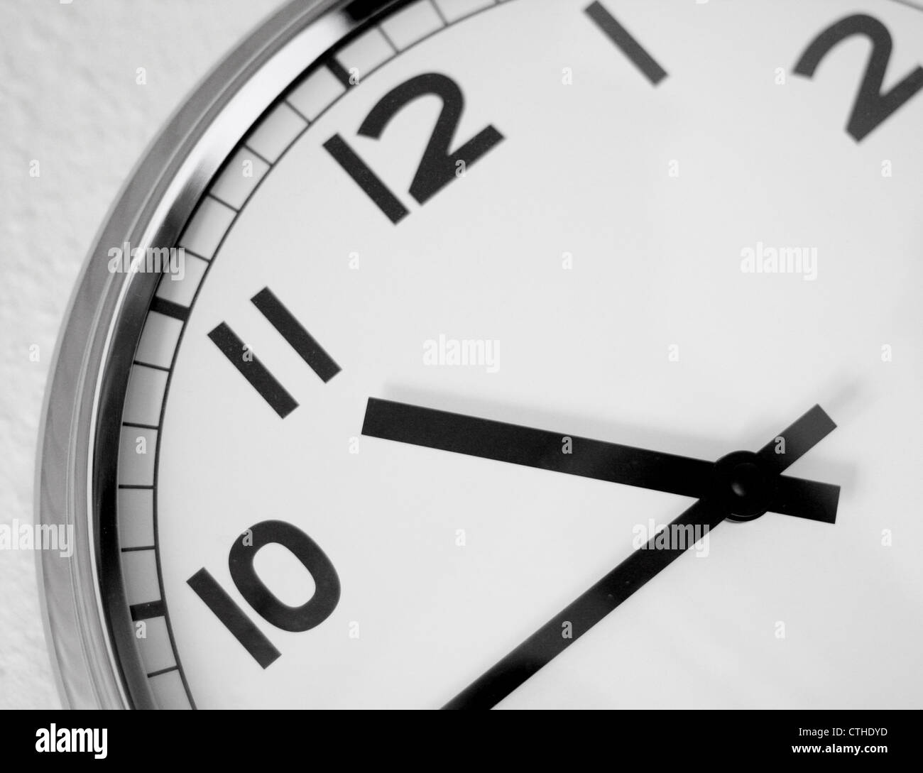 Ticking clock Black and White Stock Photos & Images Alamy