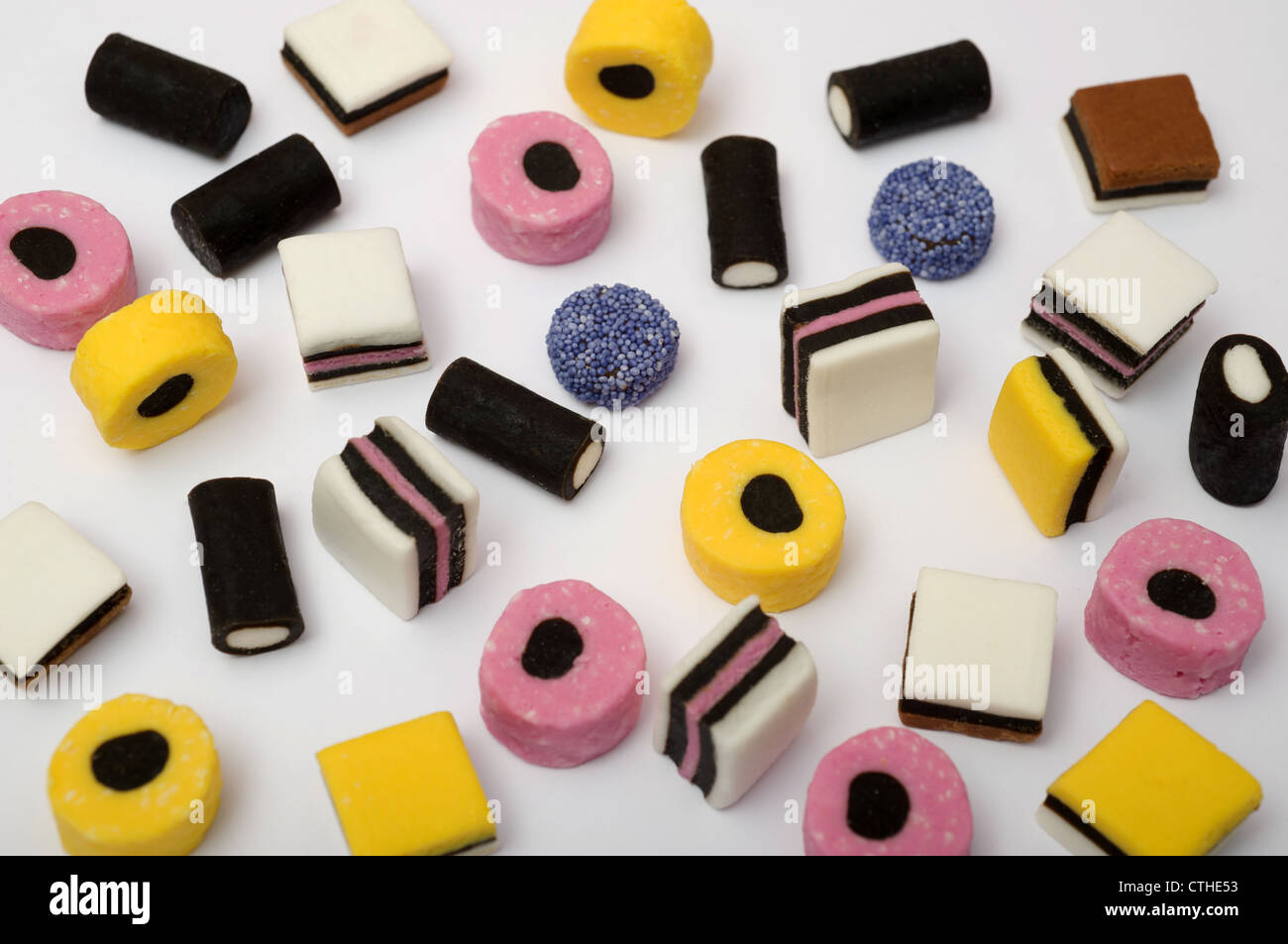 Liquorice Allsorts sweets Stock Photo Alamy