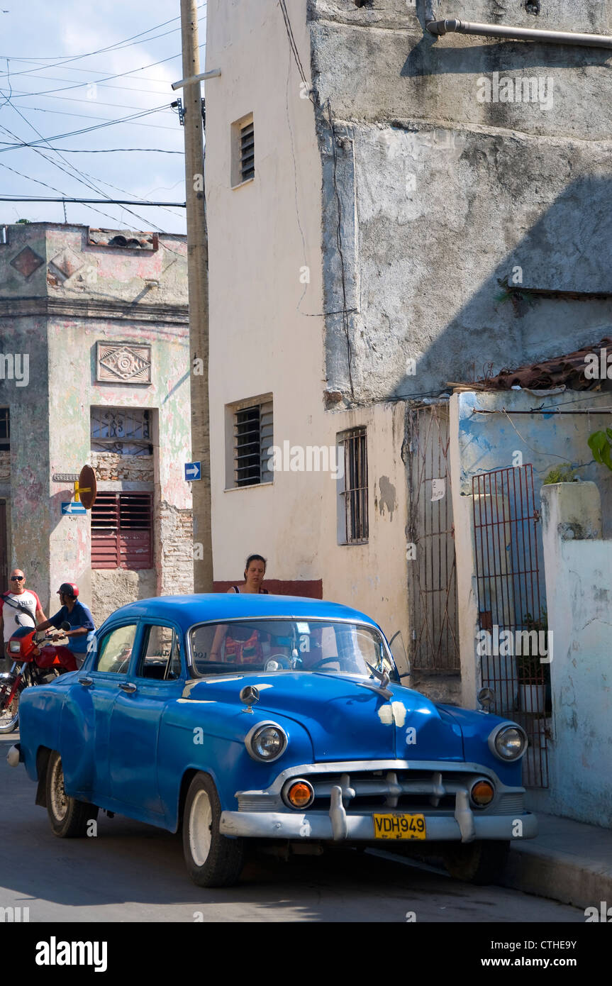 Old American Car, Santa Clara, Cuba Stock Photo Alamy