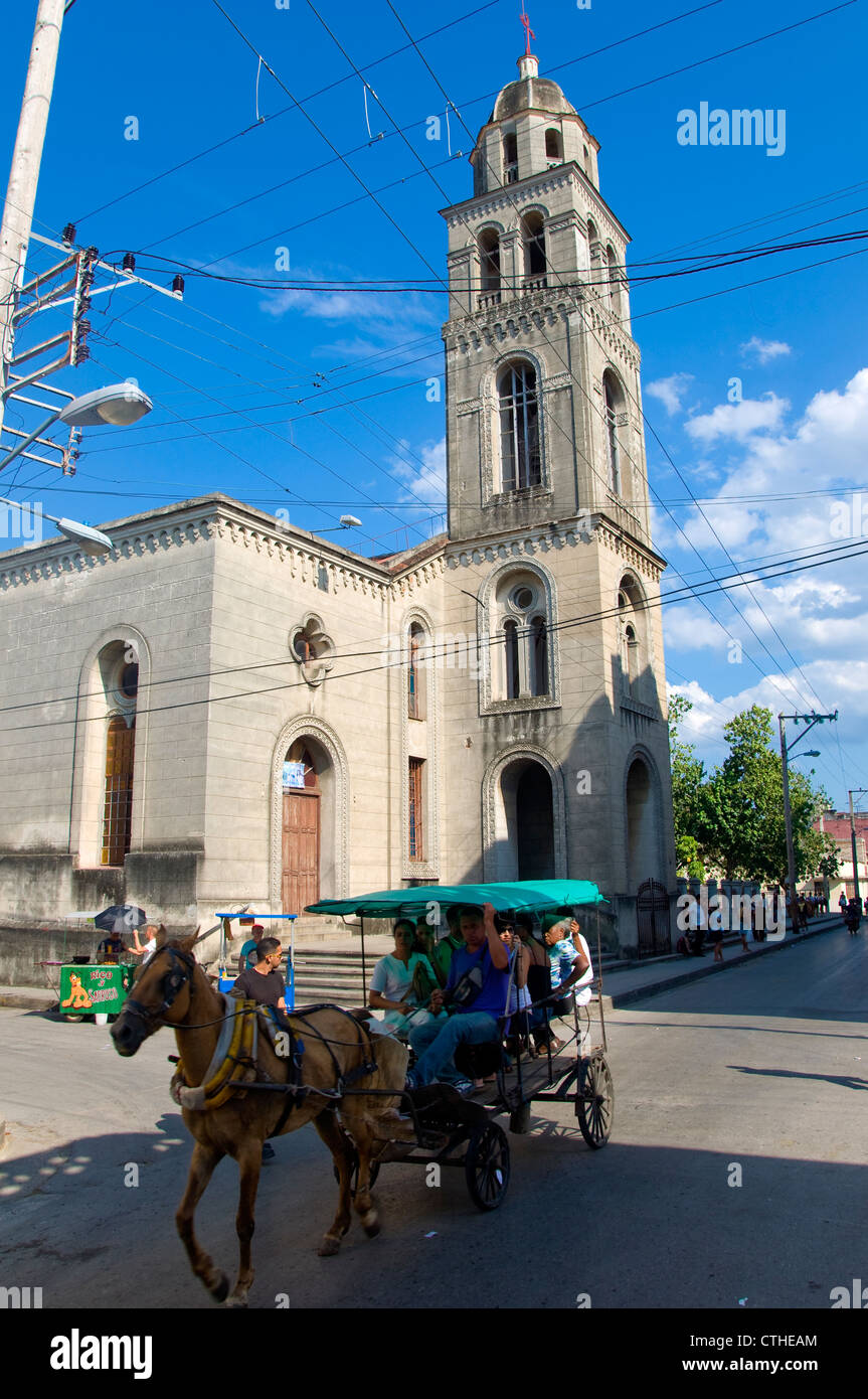 Horse and Cart, Santa Clara, Cuba Stock Photo