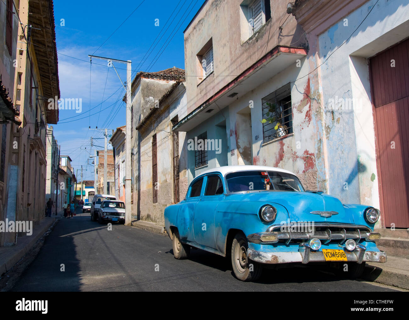 Old American Car, Santa Clara, Cuba Stock Photo Alamy