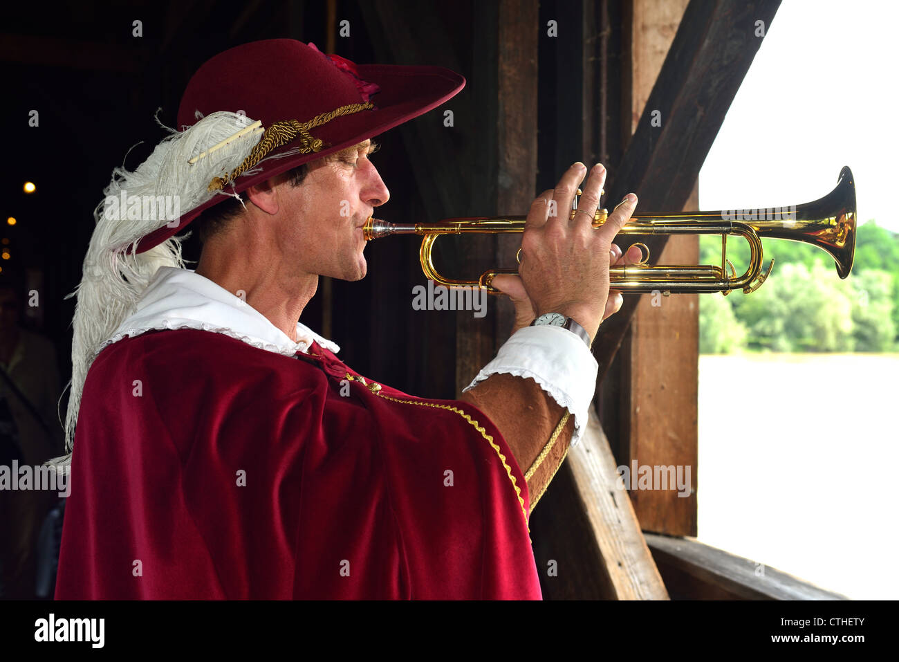 The Trompeter of Bad Saeckingen, literary figure of Joseph Victor von Scheffel, lives for ...