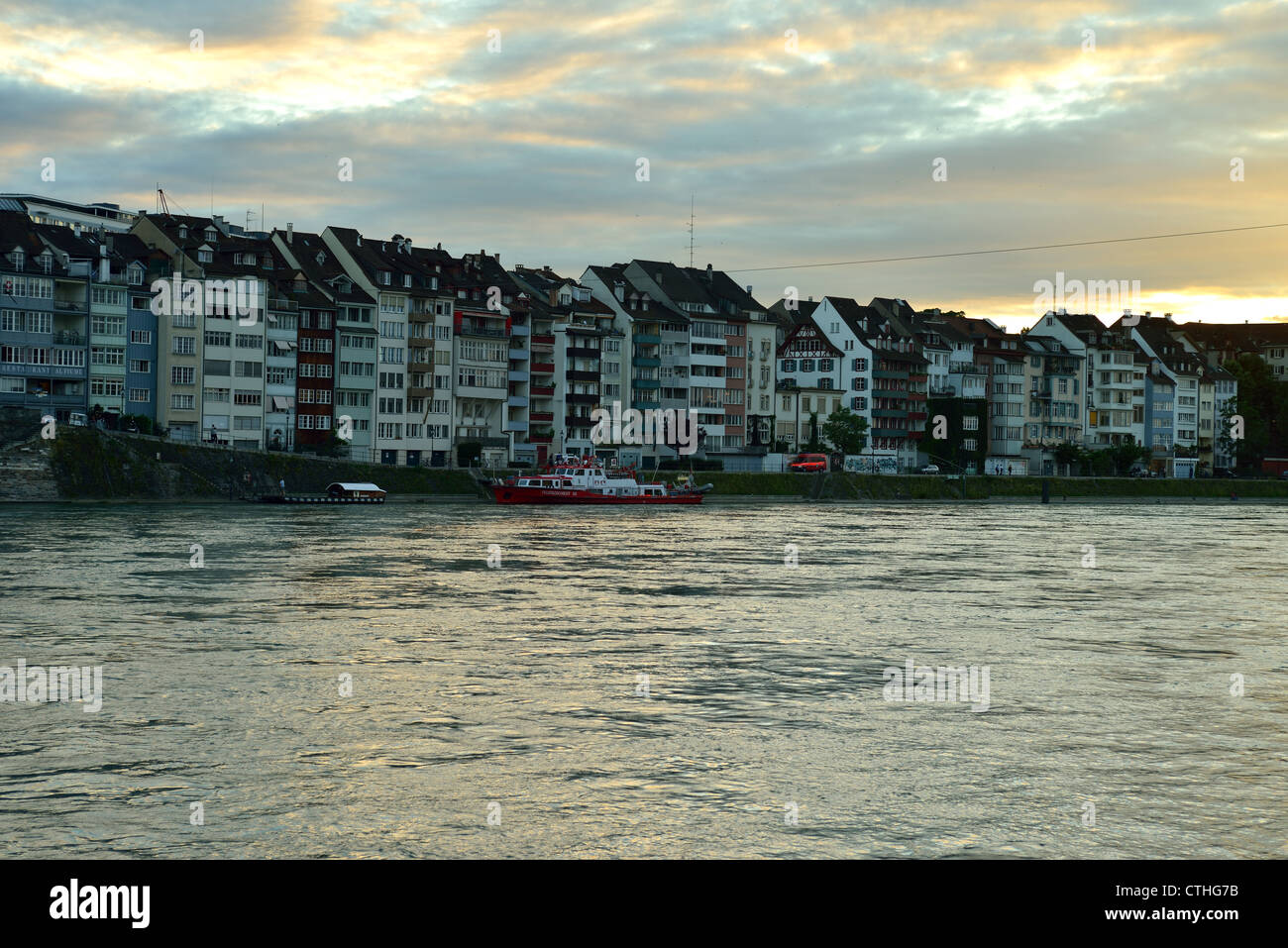 Houses at dawn, Basel, Switzerland Stock Photo Alamy