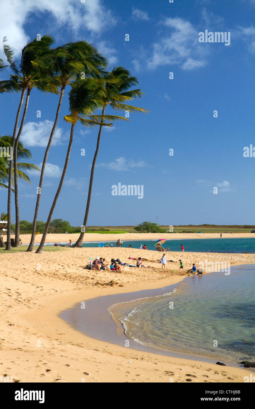 Salt Pond Park located on the island of Kauai, Hawaii, USA. Stock Photo