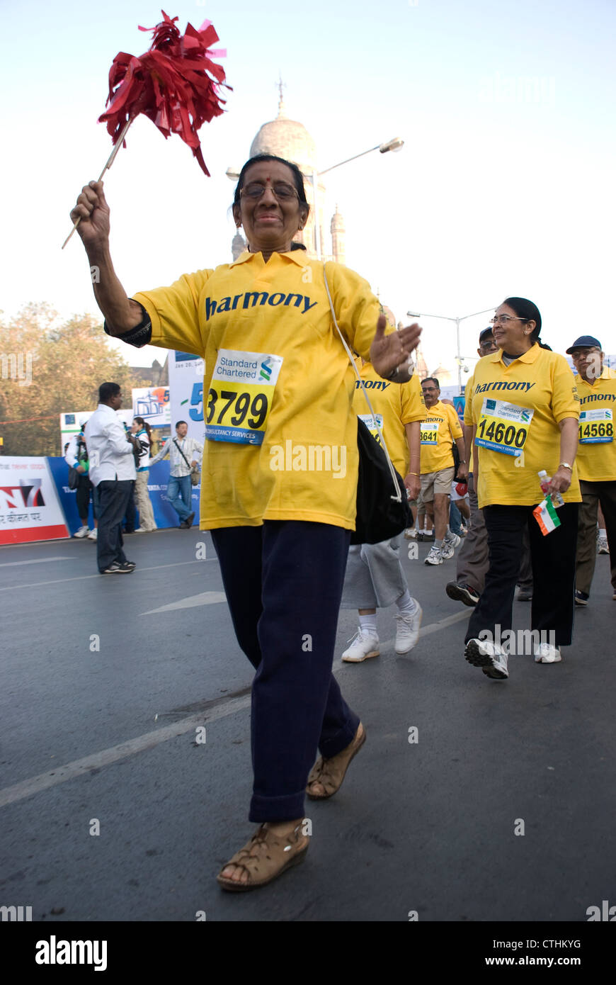 Participants from the 2008 Standard Chartered Mumbai Marathon Stock