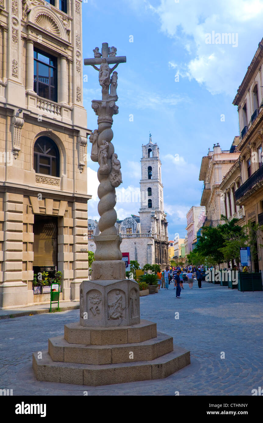 Plaza de San Francisco, La Havana, Cuba Stock Photo