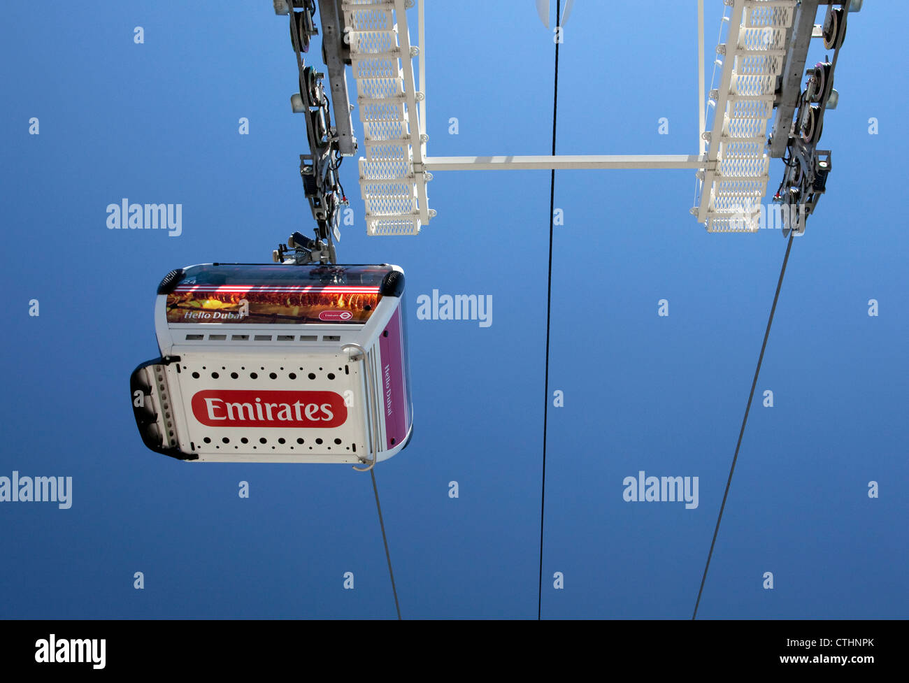 Emirates Air Line cable car, London Stock Photo Alamy