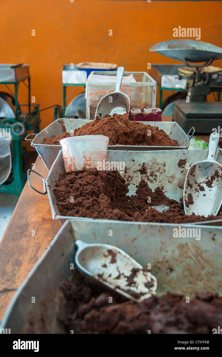 A factory for the production of cocoa Stock Photo