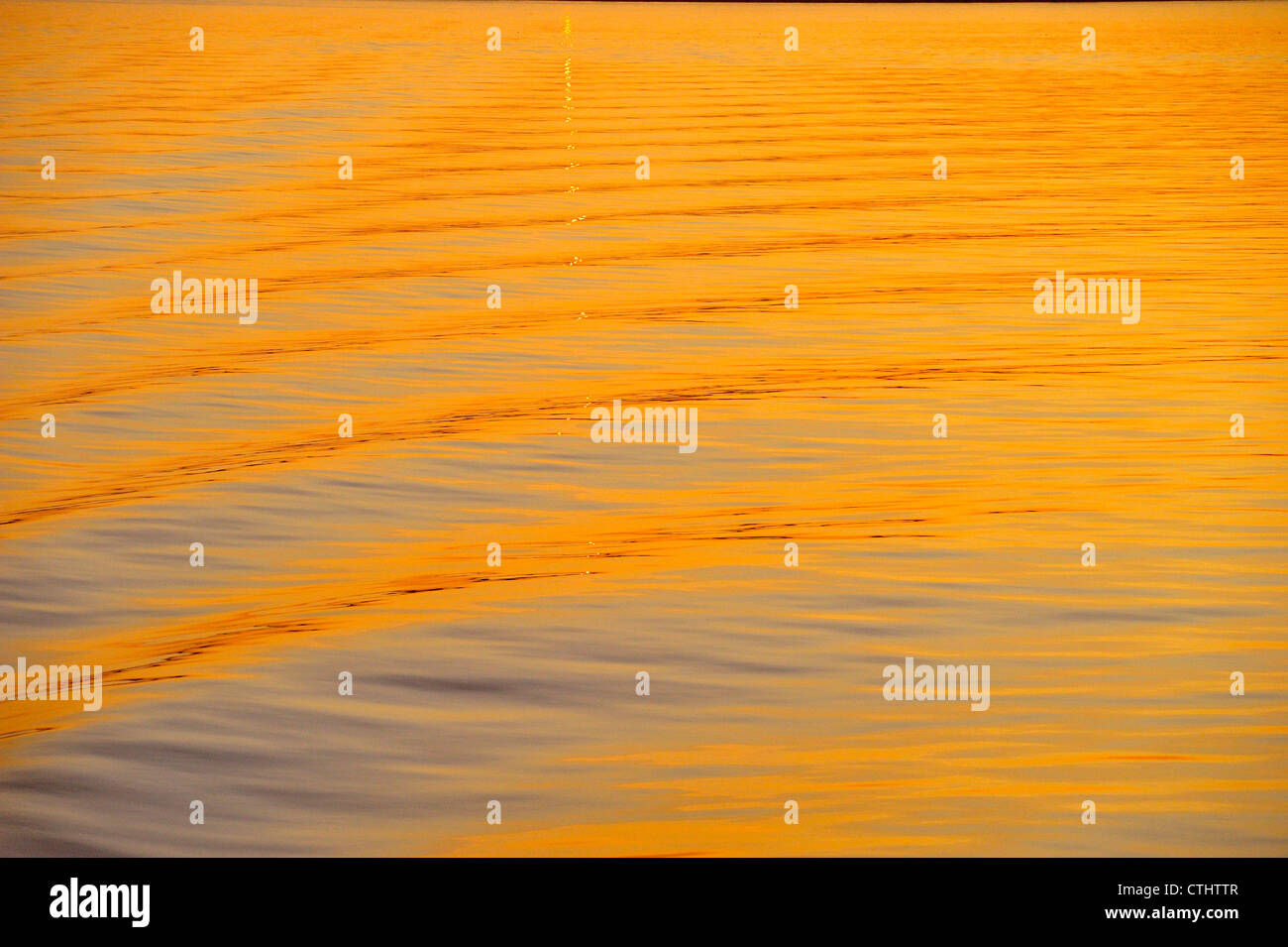 Ripples and reflections in ocean water, Victoria, British Columbia, Canada Stock Photo