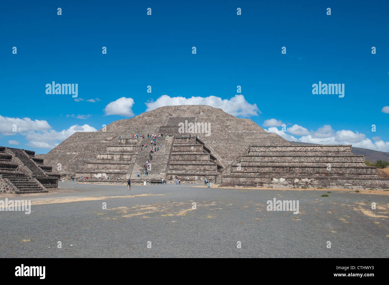 The Sun Pyramid at Teotihuacan in Mexico Stock Photo
