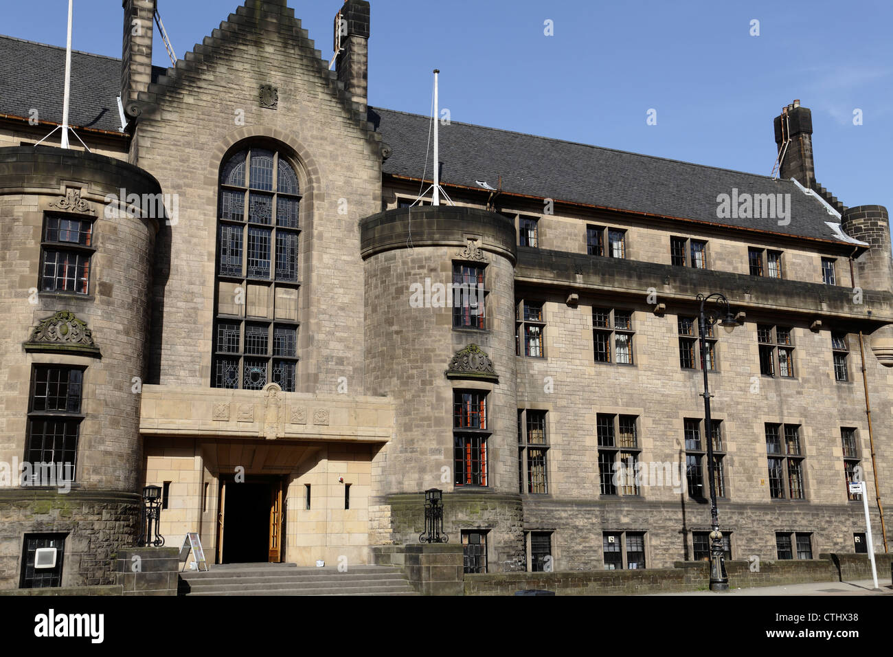University of Glasgow Student Union building on University Avenue, Scotland, UK Stock Photo