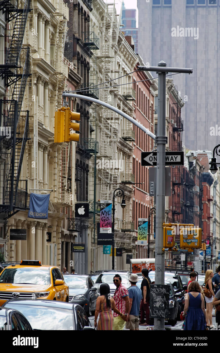 Cast Iron District, Green Street, Soho, New York Stock Photo Alamy