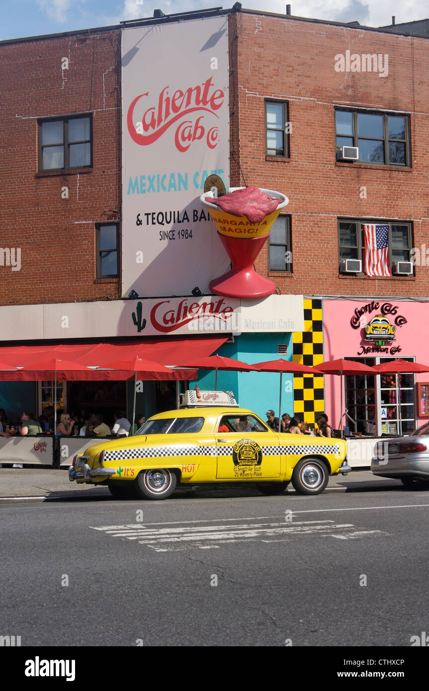 Caliente Cab, Mexican Restaurant, West Village, 7th Ave South, New York Stock Photo