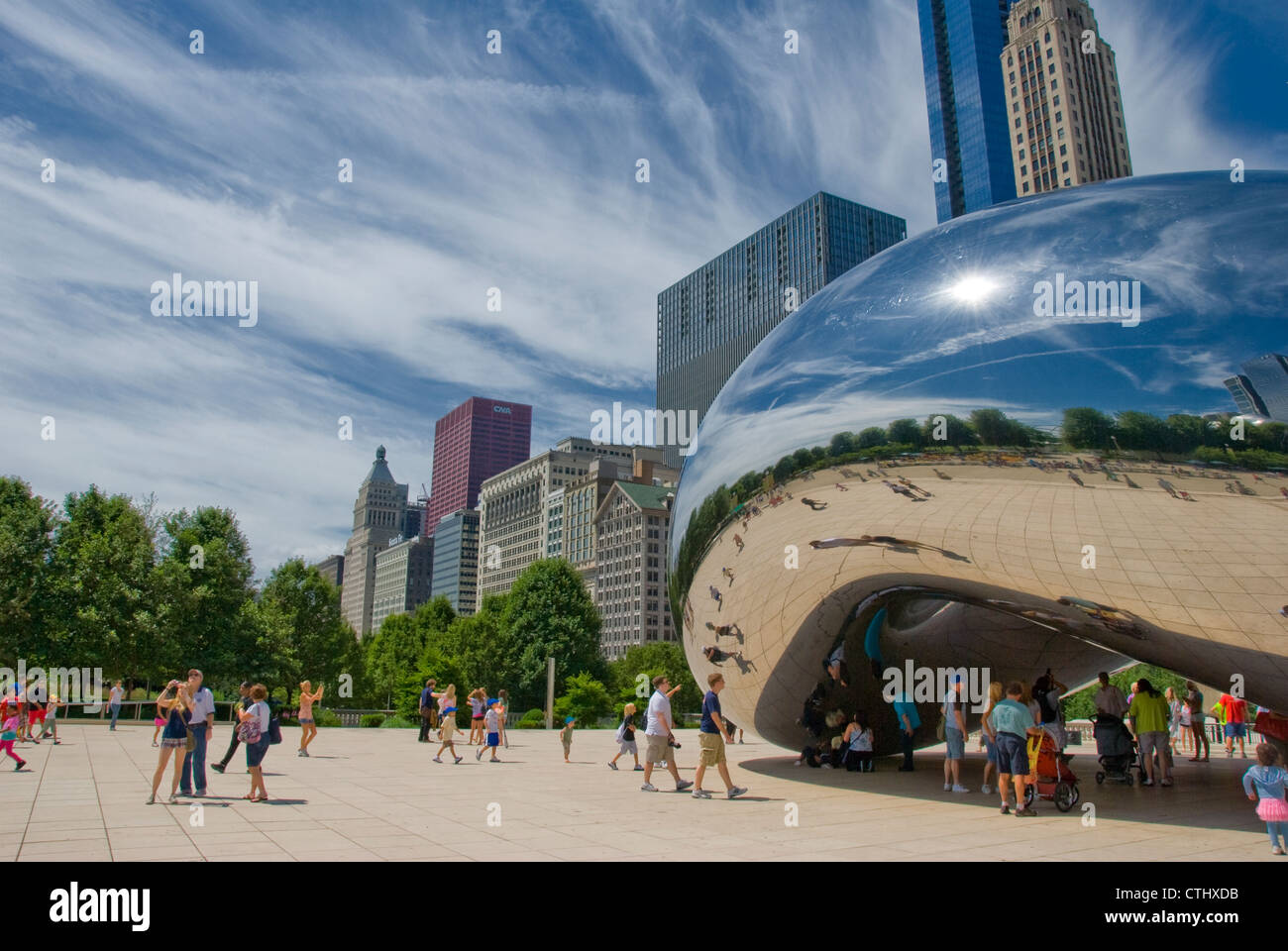 The Bean in Millennium Park, Chicago, IL Stock Photo Alamy
