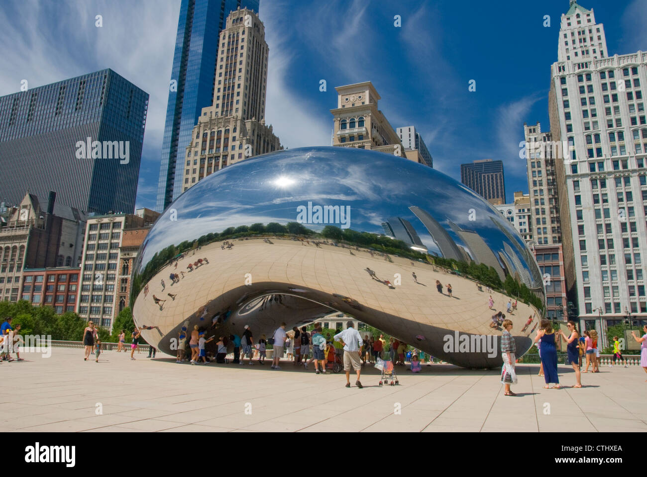The Bean in Millennium Park, Chicago, IL Stock Photo Alamy