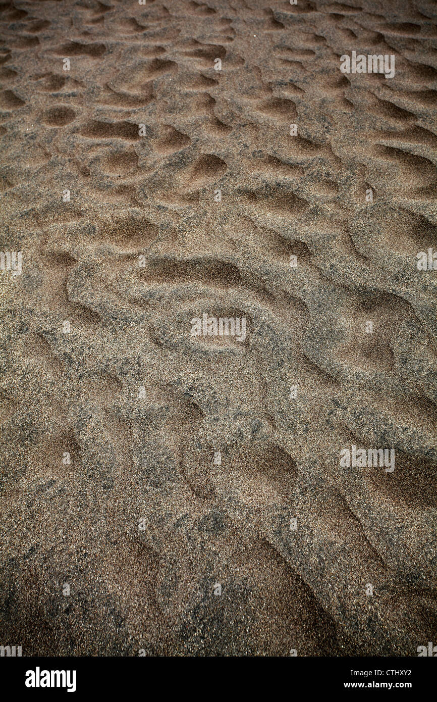 Sand Wind Ripples Sand showing ripples from wind erosion Stock Photo - Alamy
