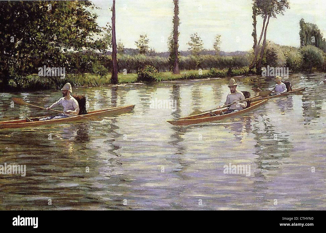 Gustave Caillebotte Perissoires 1877 Milwaukee - Art Museum Stock Photo