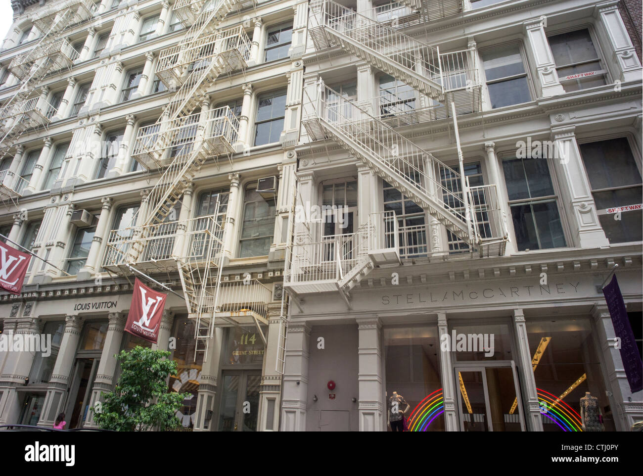Stella McCartney Boutique, Louis Vuiton Shop, Soho, Manhattan, New York Stock Photo