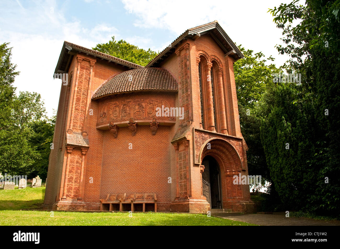 Watts Cemetery Chapel, Compton, Guildford, Surrey, United Kingdom Stock Photo