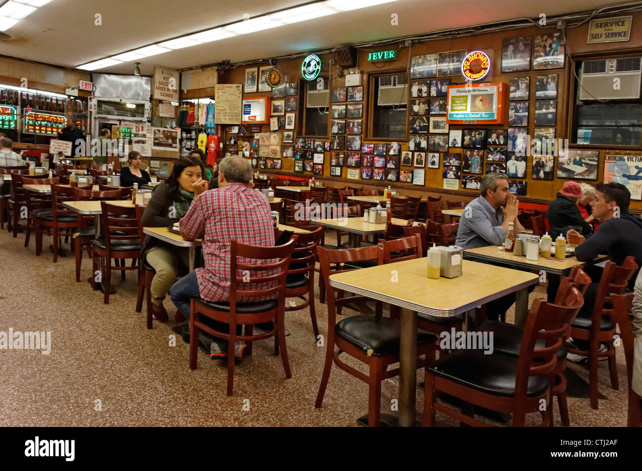 Katz´s Delicatessen, Movie location of ' When Harry met Sally ', New York, USA, Stock Photo