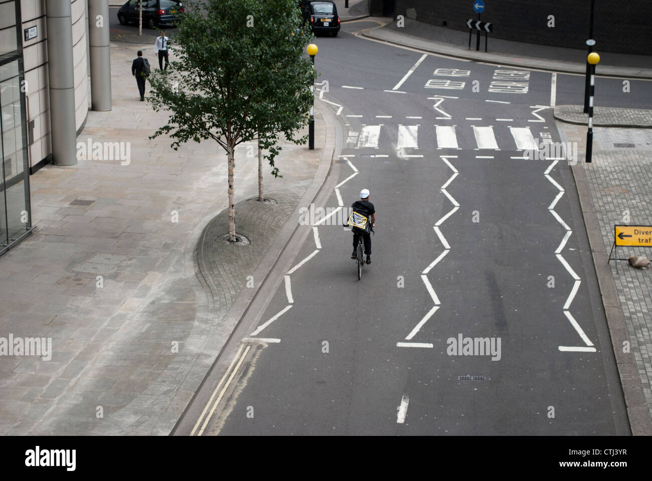 Zebra crossing zig zag white hires stock photography and images Alamy