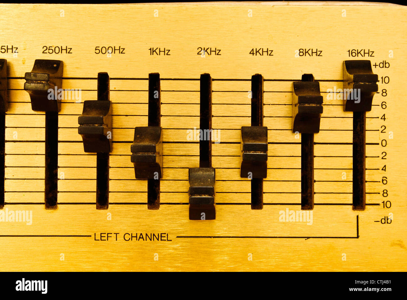 retro audio sound mixer Stock Photo Alamy