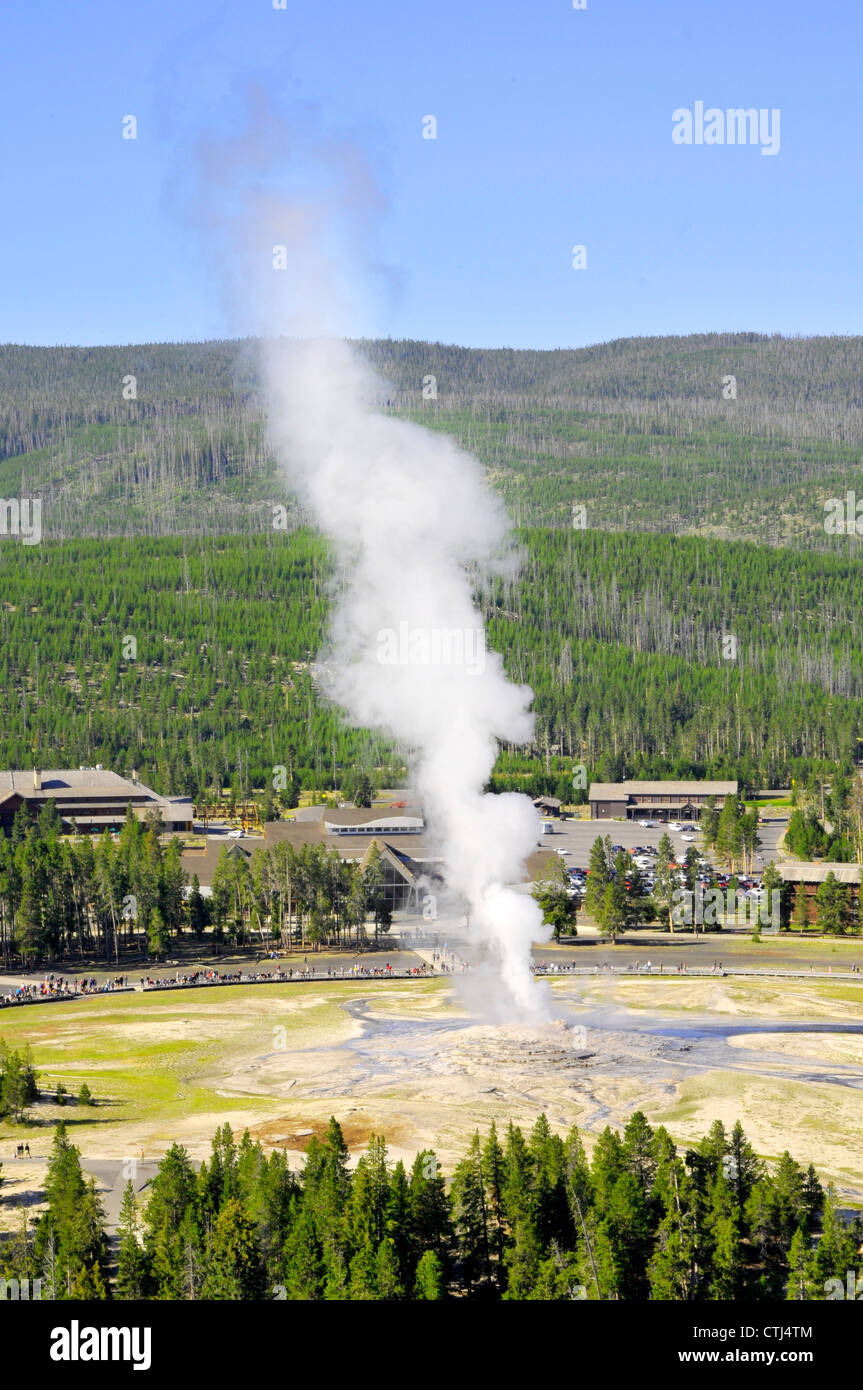 Old Faithful Geyser Eruption Yellowstone National Park Wyoming, WY ...