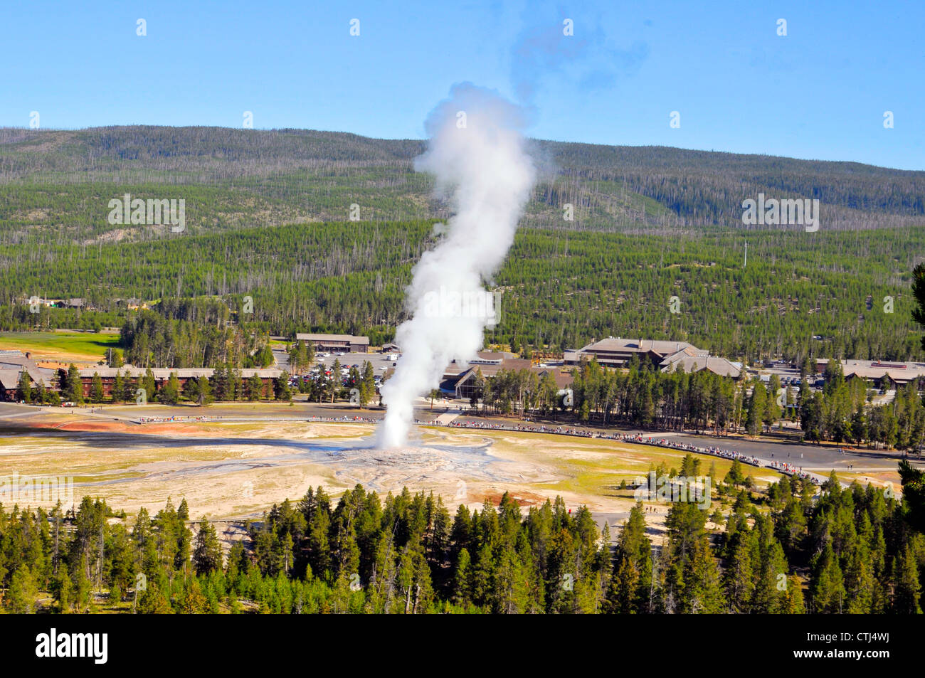 Old Faithful Geyser Eruption Yellowstone National Park Wyoming, WY ...