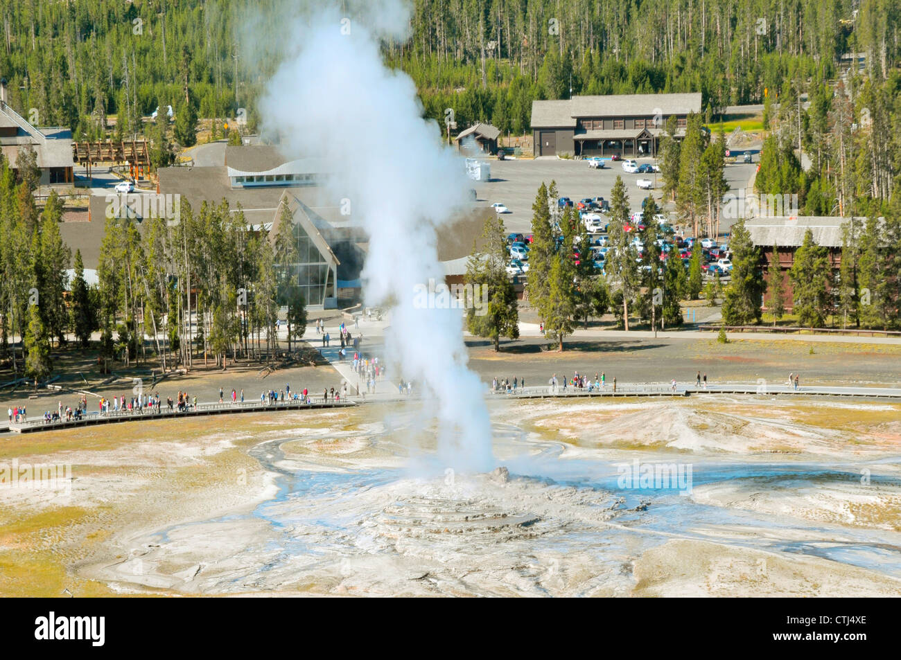 Old Faithful Geyser Eruption Yellowstone National Park Wyoming, WY ...