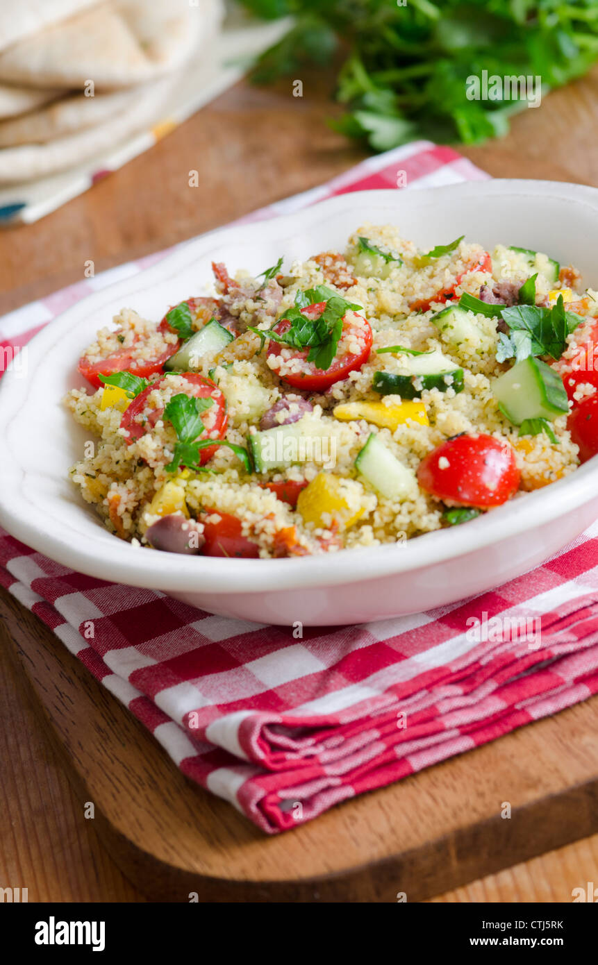 Moroccan couscous with vegetables Stock Photo Alamy