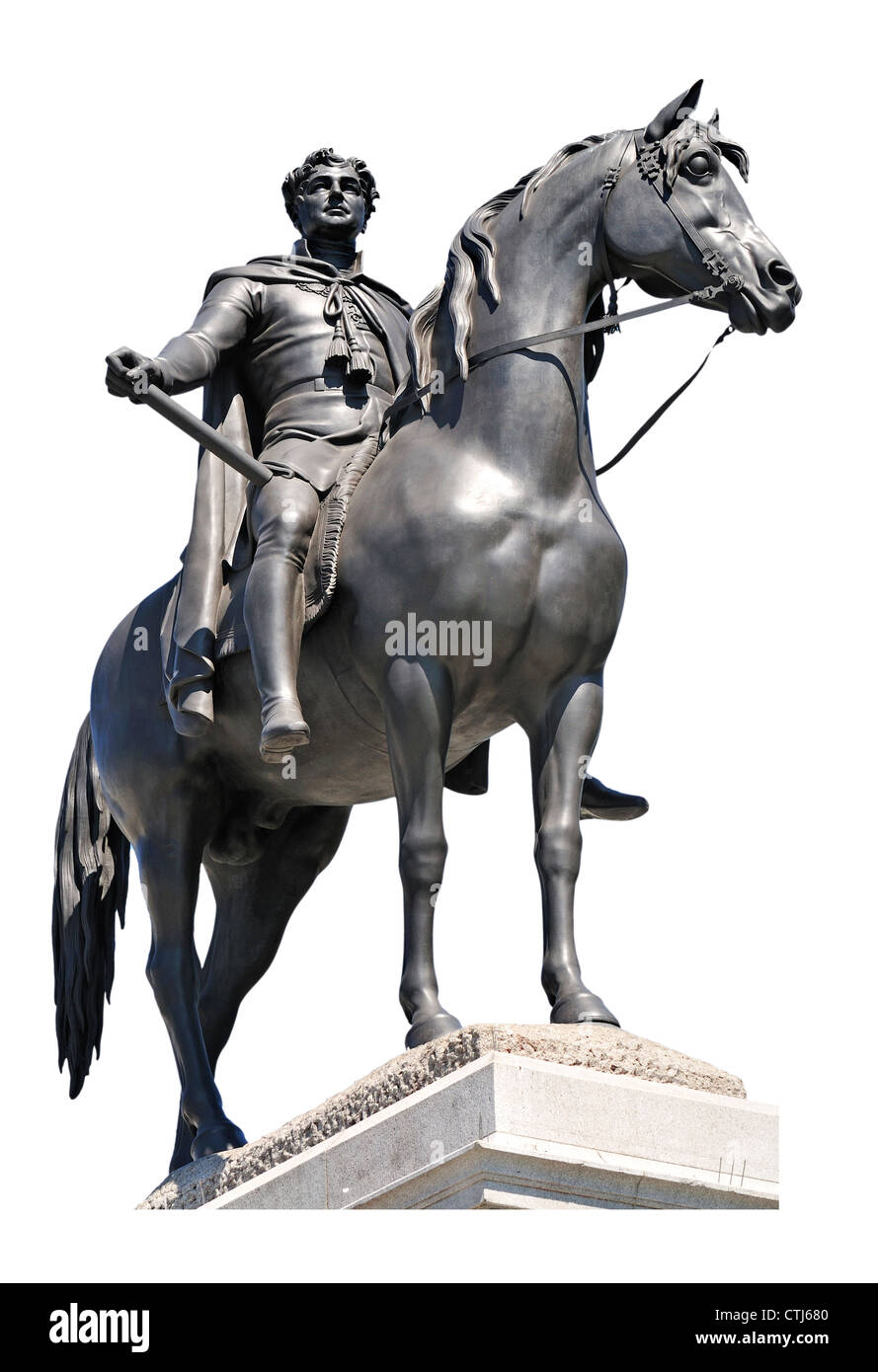 London, England, UK. Statue of George IV in Trafalgar Square (Sir Francis Chantrey: 1843) Stock Photo