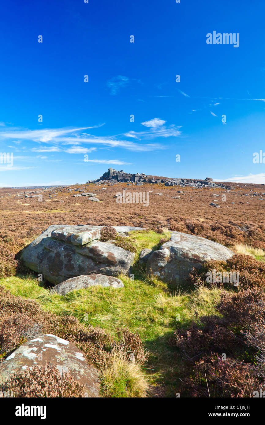 Over Owler Tor near Fox House in the Peak District National Park 